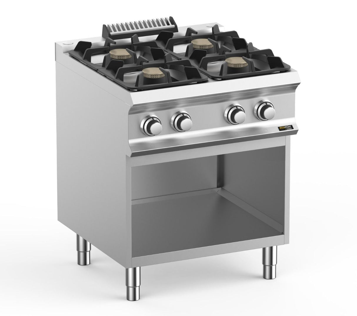 Hobart Ecomax HEFB77AXL 4 Burner Hob on Open Cupboard