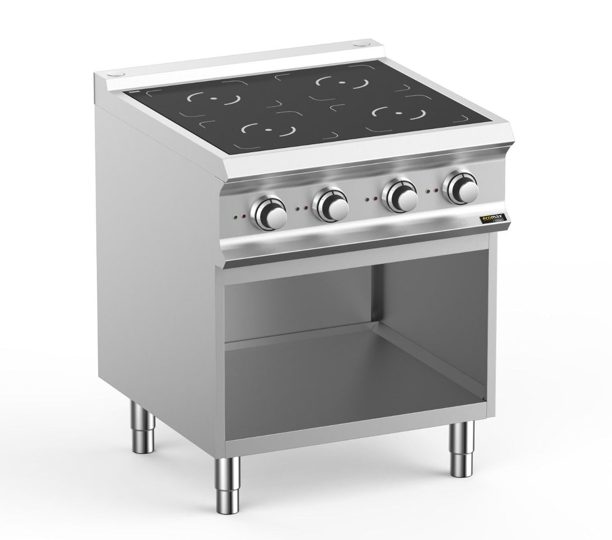 Hobart Ecomax HEIN77A 4 Zone Induction Hob on Open Cupboard