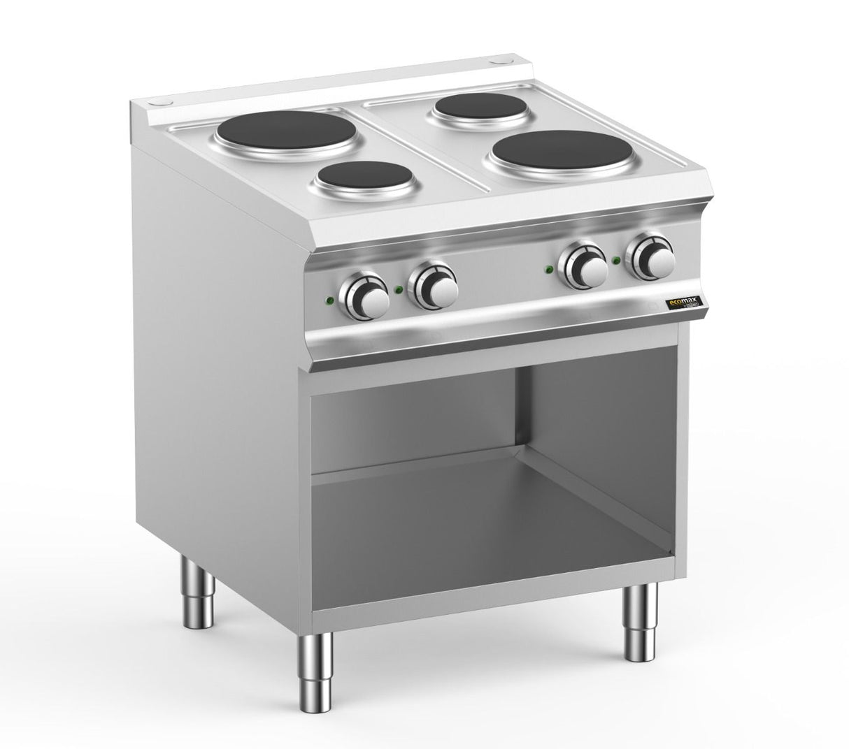 Hobart Ecomax HEPR77A 4 Plate Round Hob on Open Cupboard