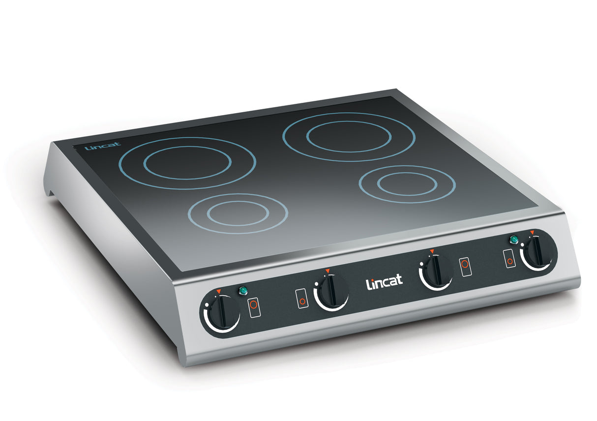 Lincat Electric Counter-top Induction Hob - 4 Zones - W 600 mm - 2 x 3.0 kW