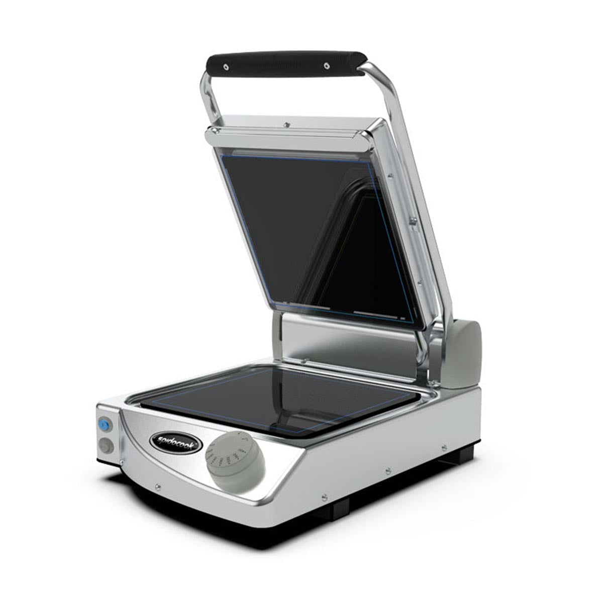 SP010P-GB SpidoCook Single Manual Panini Grill - Smooth Top