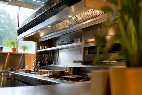Ventless hood installed in commercial kitchen
