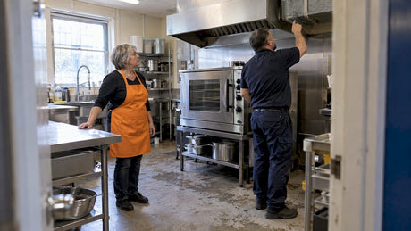 Church kitchen compliance check before serving