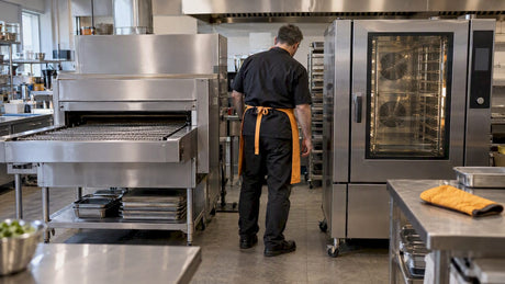 Impingement and convection ovens side by side