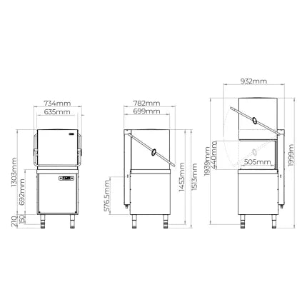 Classeq CP500-22 Pass Through Dishwasher