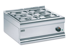 Lincat Silverlink 600 Electric Counter-top Bain Marie - Dry Heat - Gastronorms - Base + Dish Pack - W 600 mm - 0.75 kW