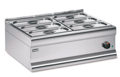 Lincat Silverlink 600 Electric Counter-top Bain Marie - Dry Heat - Gastronorms - Base + Dish Pack - W 750 mm - 1.0 kW