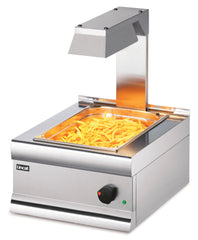 Lincat Silverlink 600 Electric Counter-top Chip Scuttle with Overhead Gantry - W 450 mm - 1.0 kW