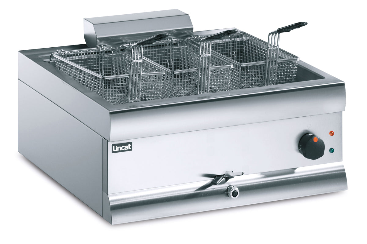 Lincat Silverlink 600 Electric Counter-top Single Tank Fryer - 3 Baskets - W 600 mm - 6.0 kW