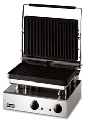 Lincat Lynx 400 Electric Counter-top Heavy Duty Panini Grill - Ribbed Upper & Lower Plates - W 395 mm - 3.0 kW