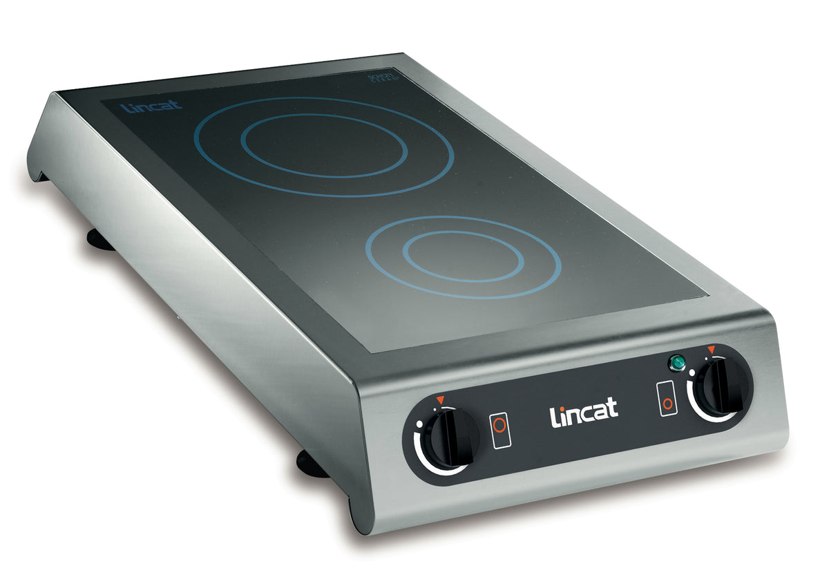 Lincat Electric Counter-top Induction Hob - 2 Zones - W 350 mm - 3.0 kW