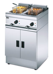 Lincat Silverlink 600 Electric Free-standing Twin Tank Fryer - 2 Baskets - W 600 mm - 2 x 9.0 kW