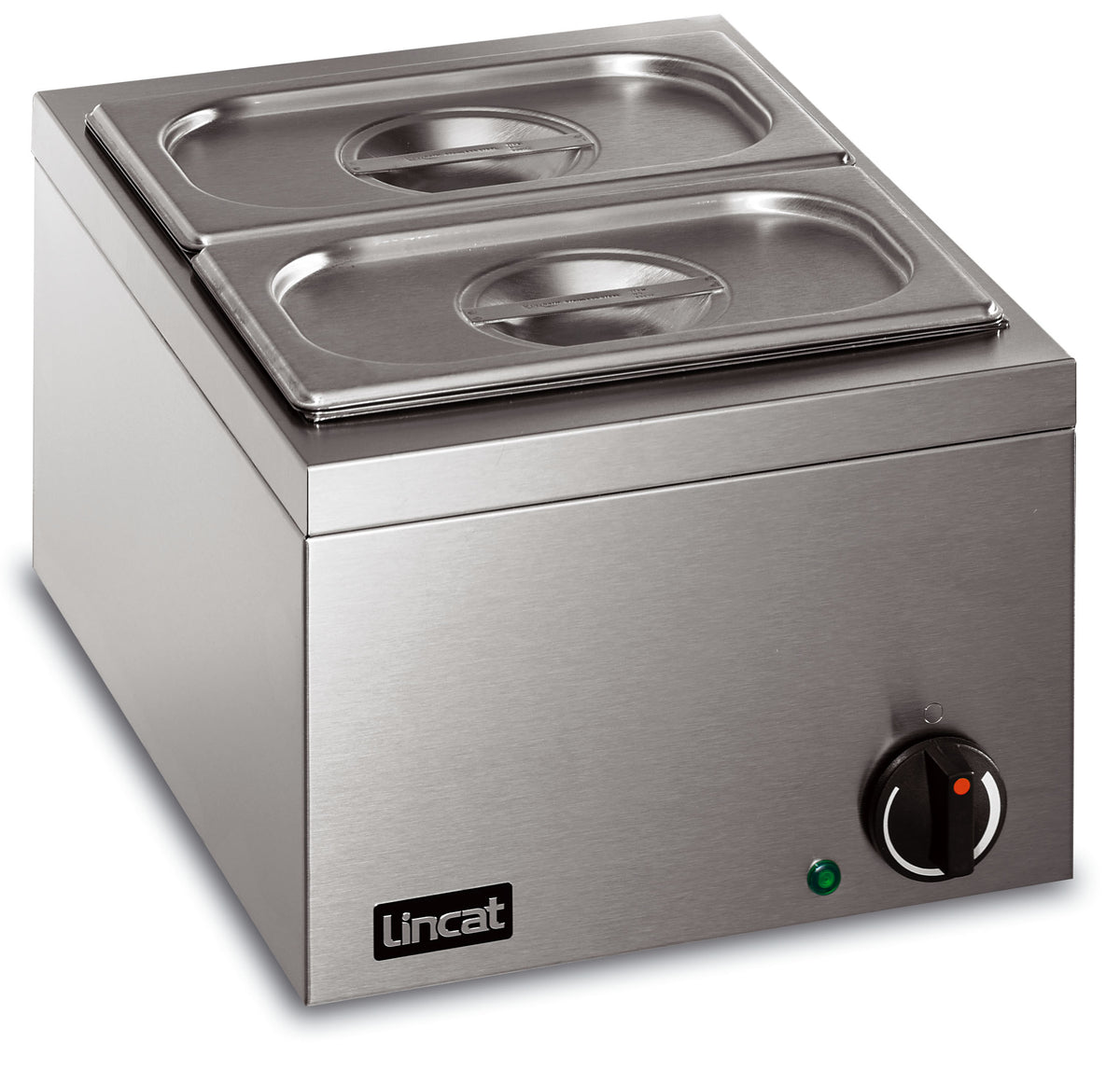 Lincat Lynx 400 Electric Counter-top Bain Marie - Dry Heat - inc. 2 x 1/4 GN Dishes - W 285 mm - 0.25 kW