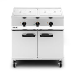 Lincat Opus 800 Electric Free-standing Solid Top Oven Range - W 900 mm - 15.4 kW