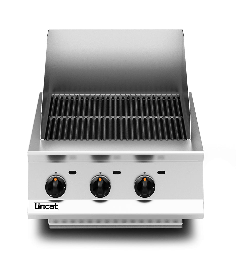 Lincat Opus 800 Natural Gas Counter-top Chargrill - W 600 mm - 13.8 kW