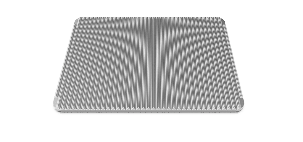 TG335 ALUMINIUM FLAT-RIBBED FAKIRO PAN 460x330