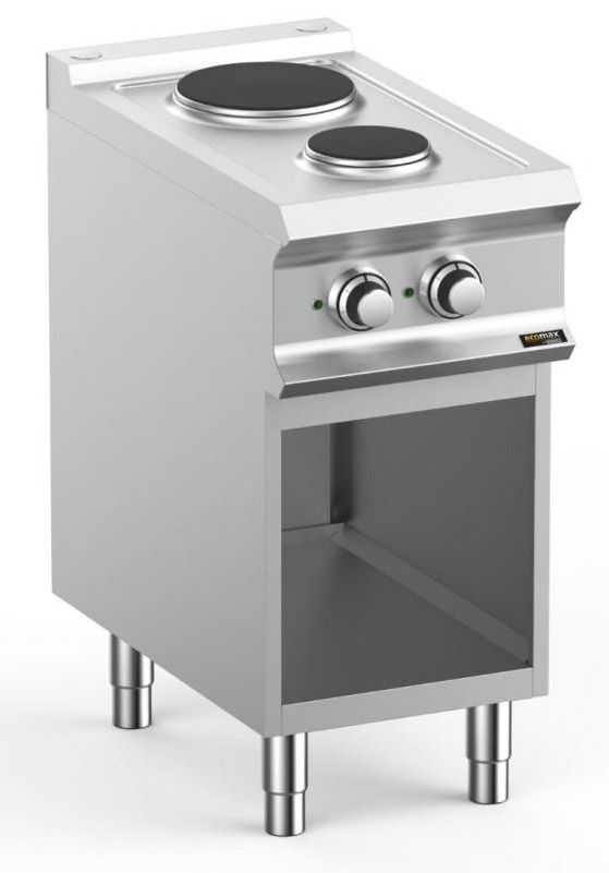 Hobart Ecomax HEPR74A 2 Plate Round Hob on Open Cupboard