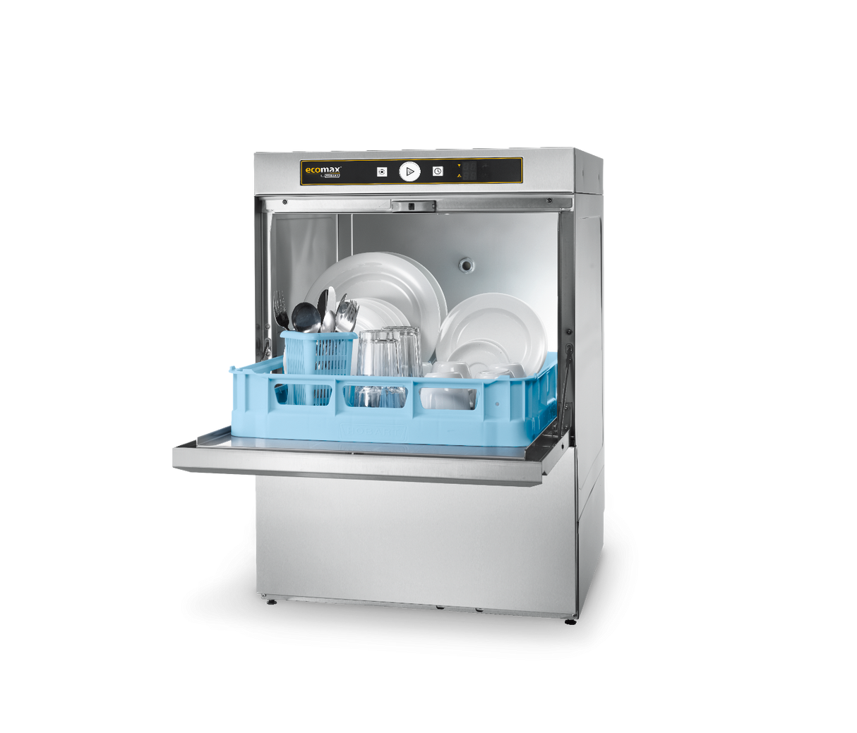 Hobart Ecomax F504S Undercounter Dishwasher (In-Built Softener)